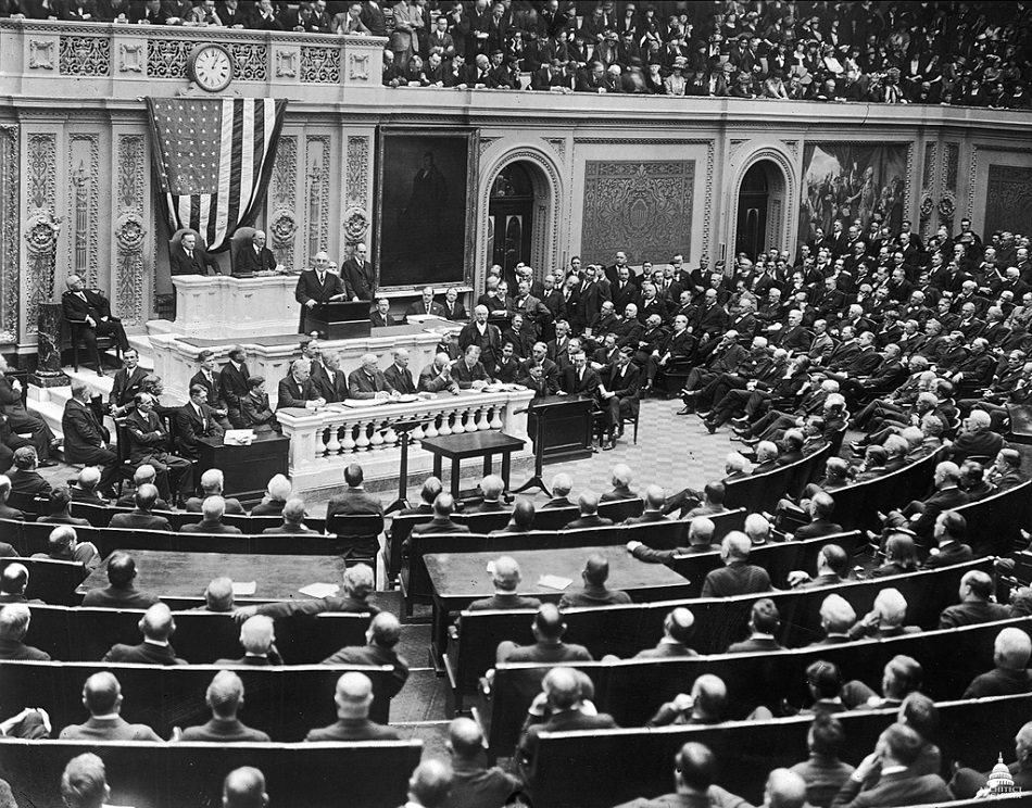 President Harding Addresses Joint Session of Congress - 1921.jpg President Harding Addresses Joint Session of Congress - 1921.jpg