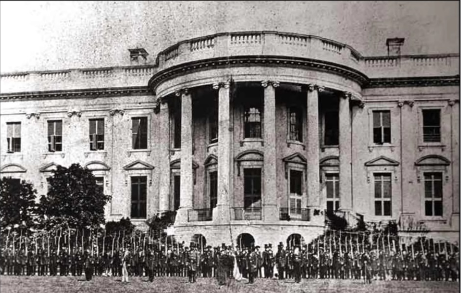 Troops in front of White House during Civil War.jpg Troops in front of White House during Civil War.jpg