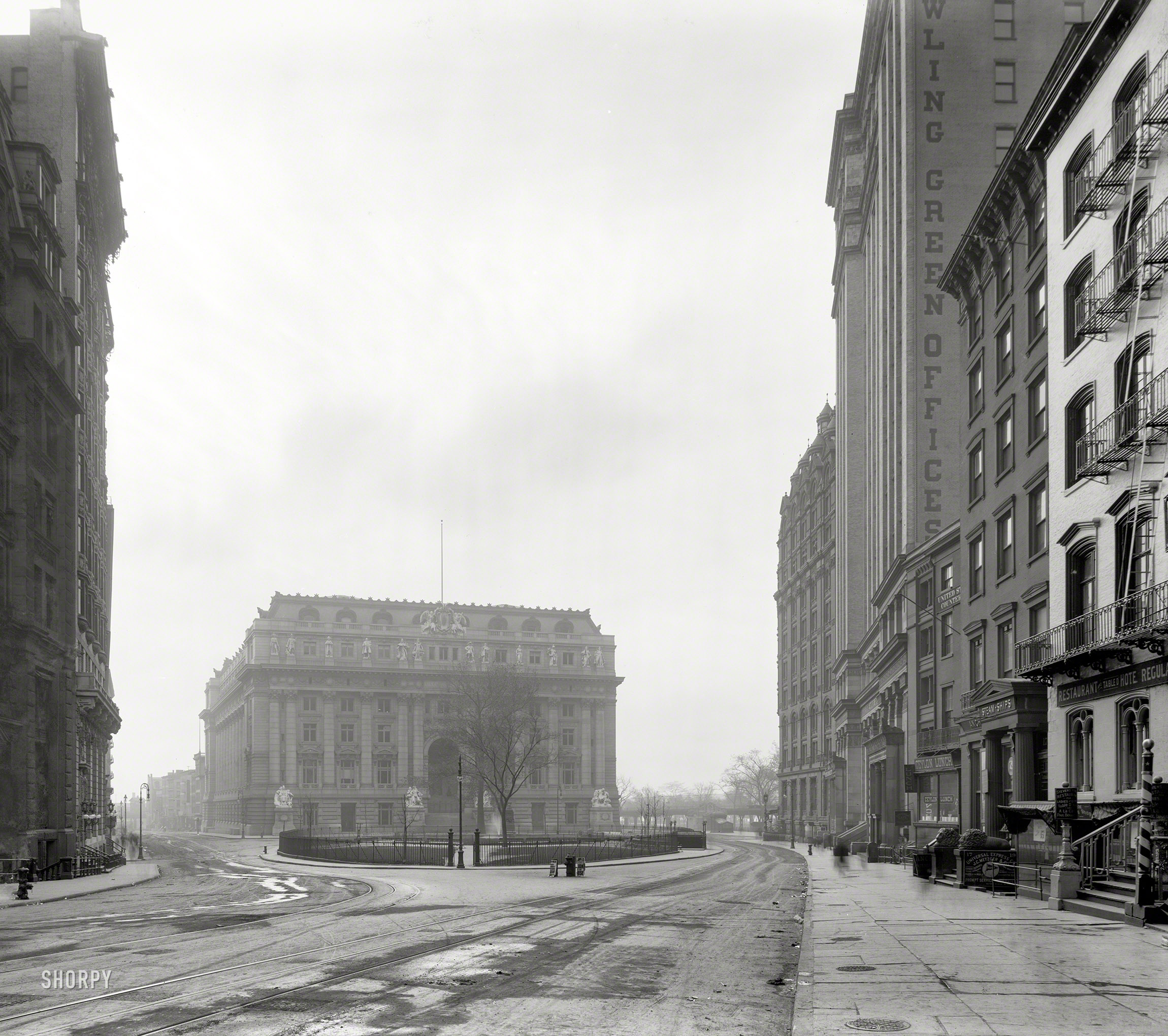 New York circa 1906. Custom House and Bowling Green..jpg