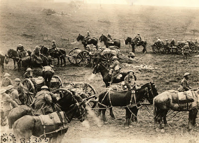 British Artillery in action at Molain during present operations. Molain, near Vaux, Aisne, Fra...jpg