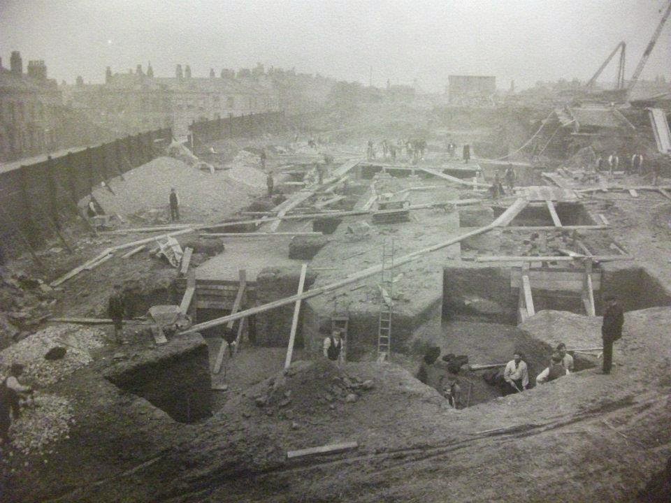 The Anglican Cathedral foundations in 1904.jpg The Anglican Cathedral foundations in 1904.jpg