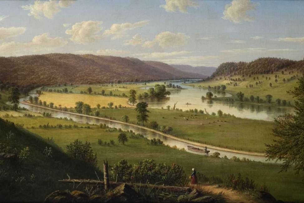 William Coventry Wall, New York and the Erie Canal, 1862. Oil on canvas..jpg William Coventry Wall, New York and the Erie Canal, 1862. Oil on canvas..jpg