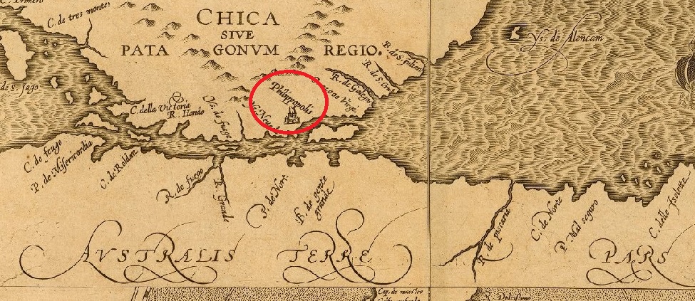 Chica sive Patagonica et Australis Terra 1597-1.jpg Chica sive Patagonica et Australis Terra 1597-1.jpg