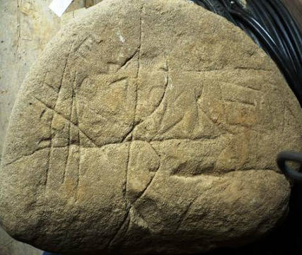 stone with incisions